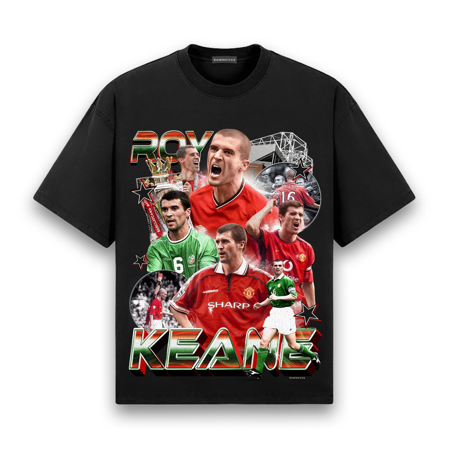 Roy Keane Ireland T-shirt - Official Merchandise | Ramin Kicks