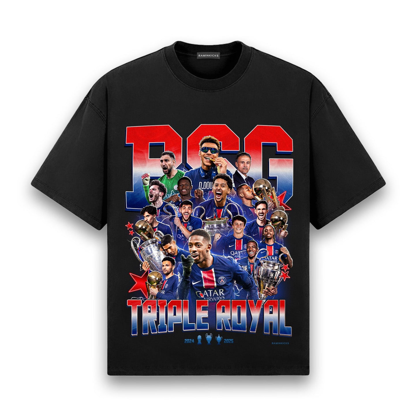 PSG TREBLE (2025) "T-SHIRT"