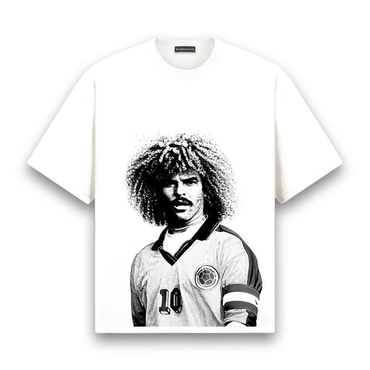 CARLOS VALDERRAMA (MONOCHROME) "T-SHIRT"