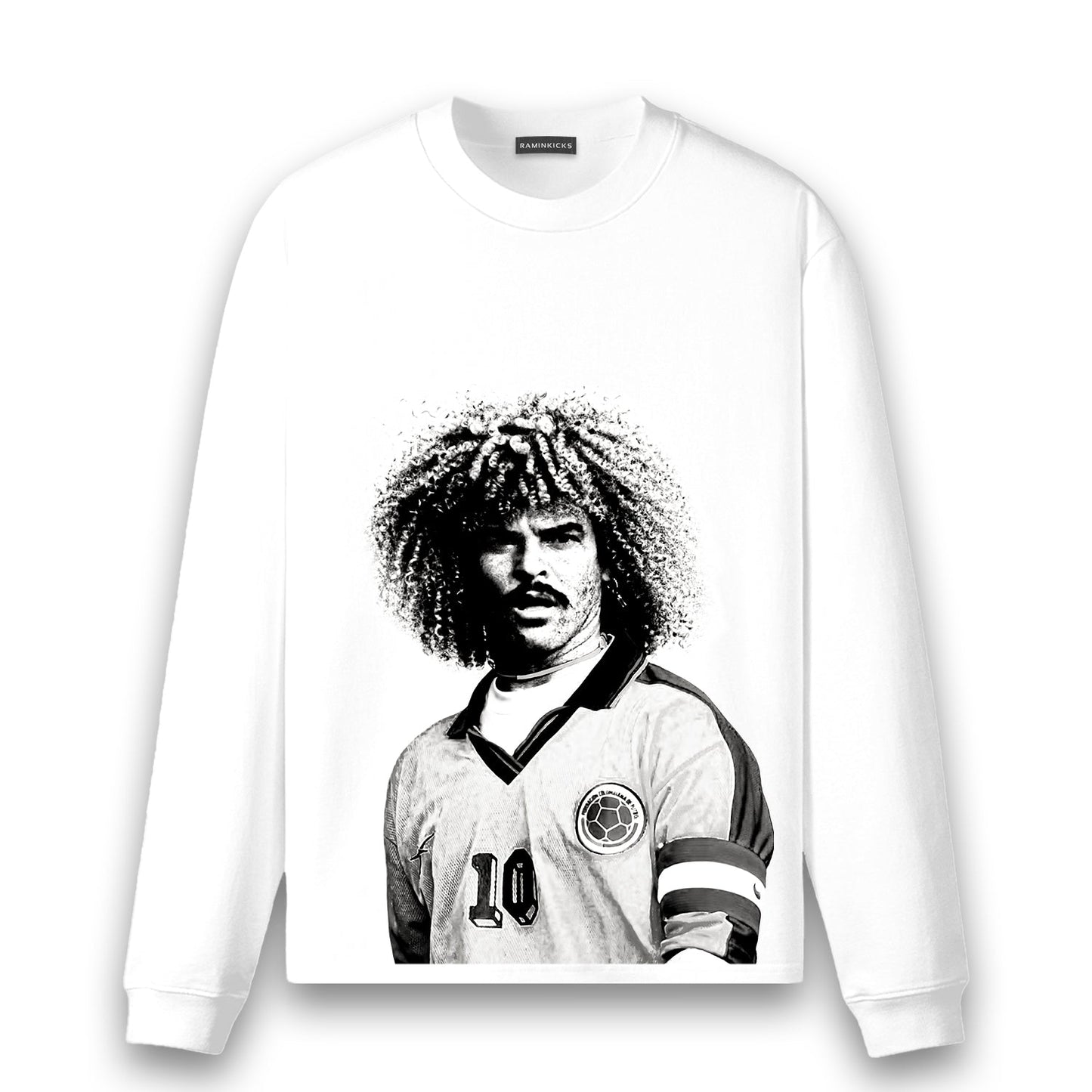 CARLOS VALDERRAMA (MONOCHROME) "T-SHIRT"
