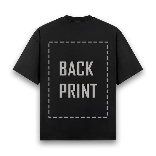 CUSTOM BACK PRINT "T-SHIRT"