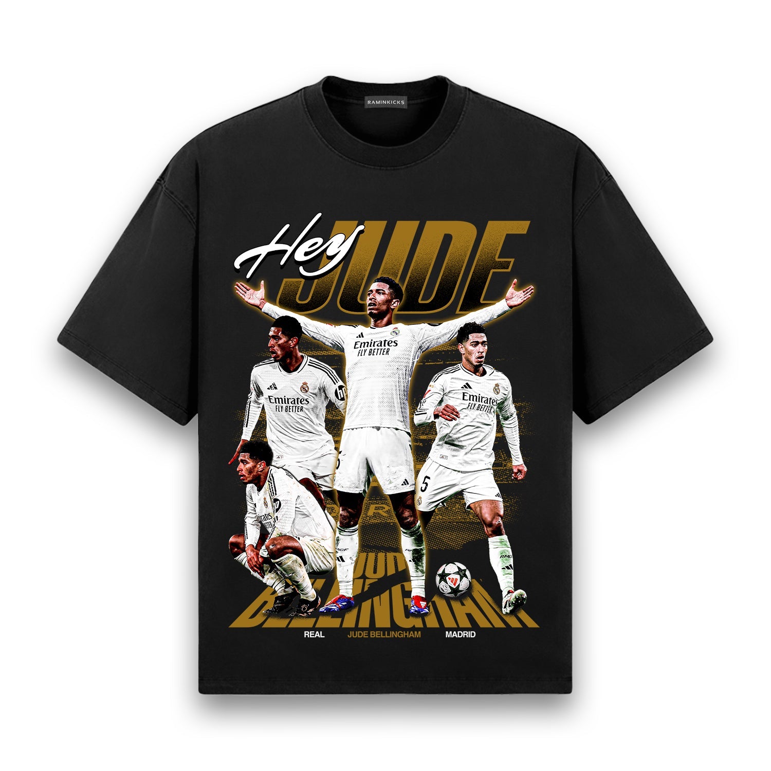 Jude Bellingham Real Madrid T-shirt: Support Your Team – RAMINKICKS