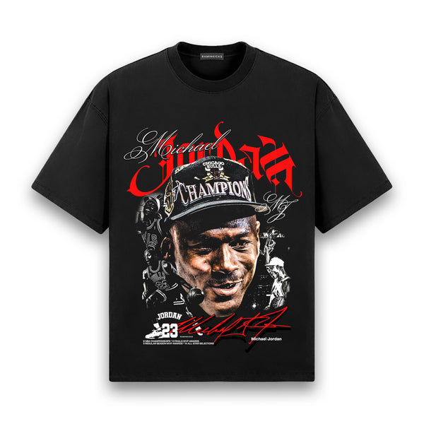 Inspired By Michael Jordan T-shirt in deep black — RAMINKICKS