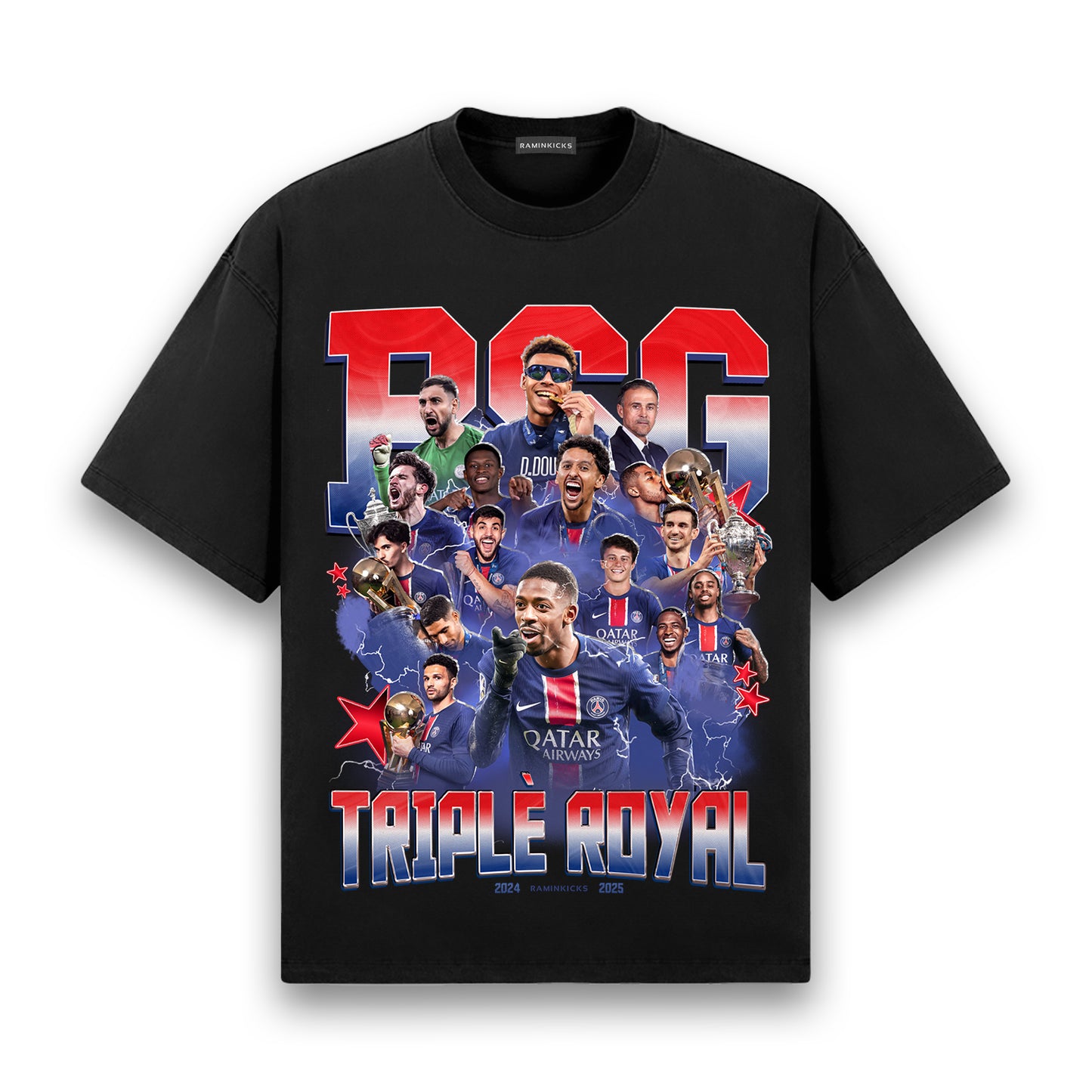 PSG TREBLE (2025) "T-SHIRT"