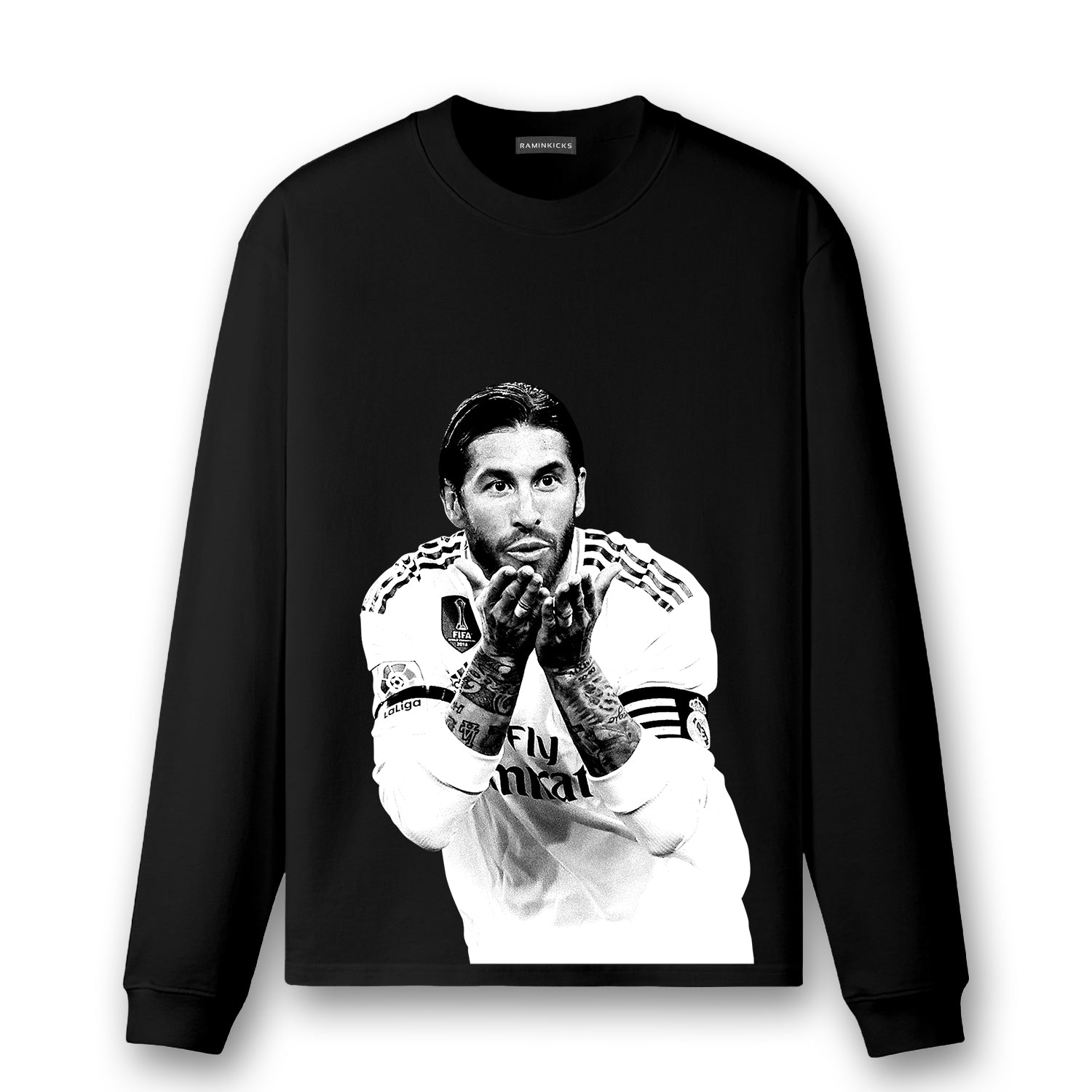 【ramos】 2008-09 Real Madrid Away Shirt Sergio Ramos #4 - 8/10 - (L)