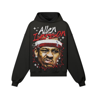 Black Allen Iverson Hoodie product photo