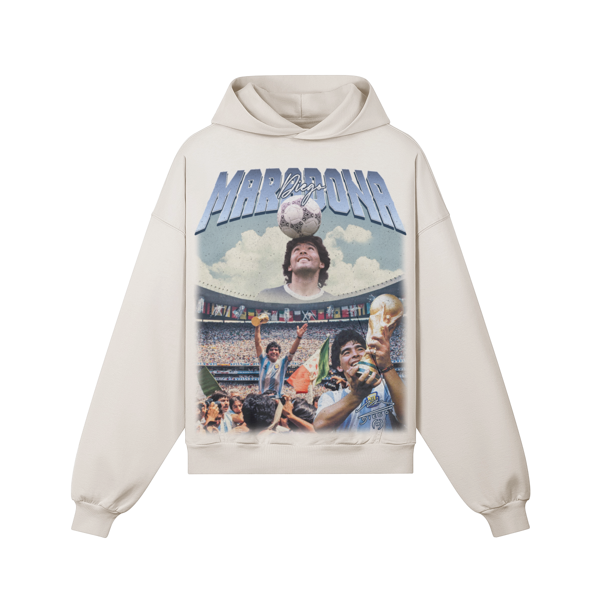 Diego Maradona (1986) Hoodie product photo - Front View