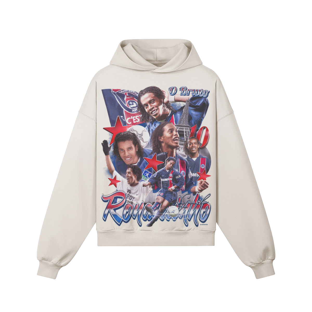 Light Beige Ronaldinho (PSG) Hoodie product photo