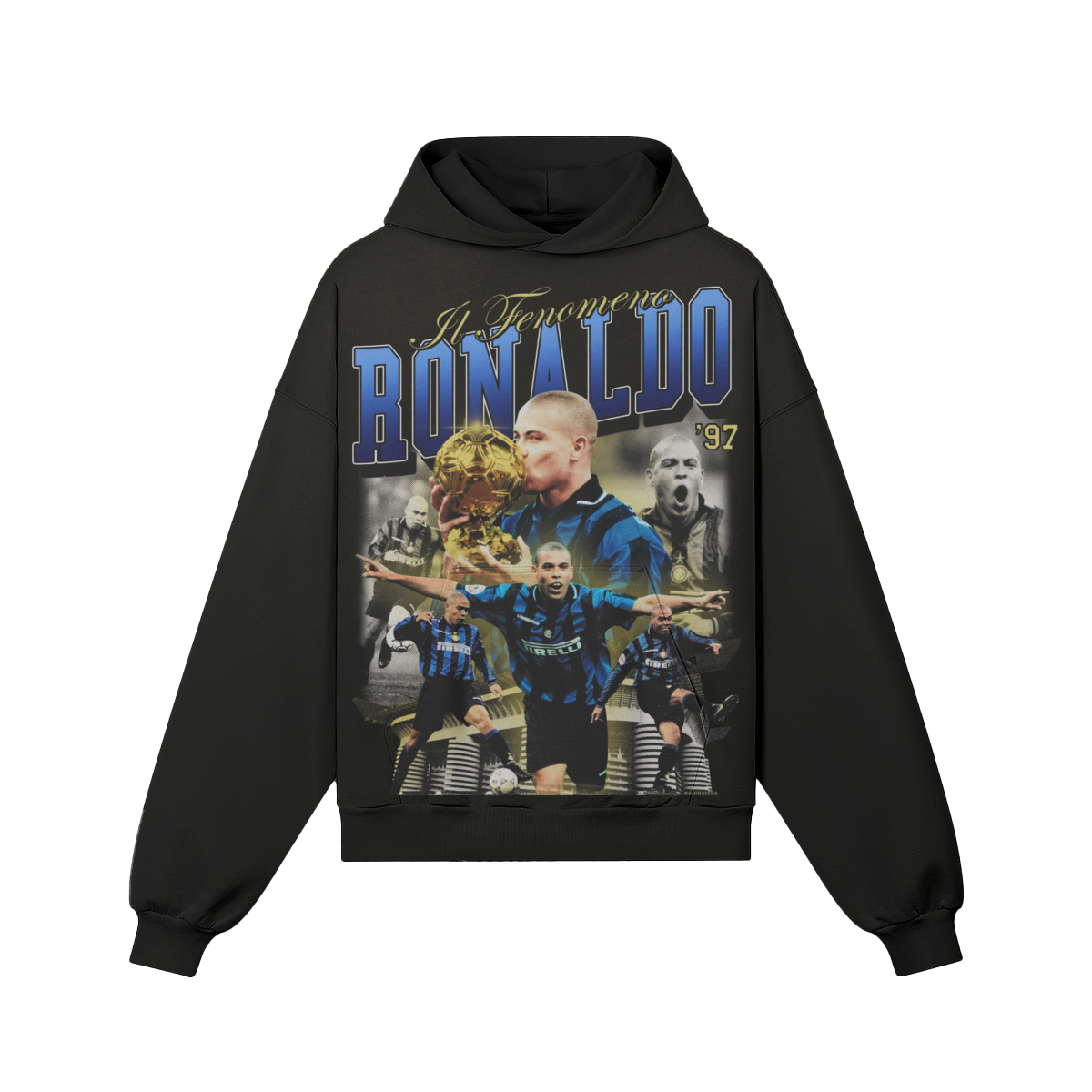 Black Ronaldo Nazario Hoodie product photo