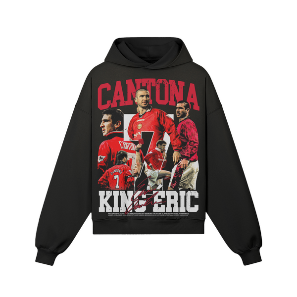 Black Eric Cantona Hoodie product photo