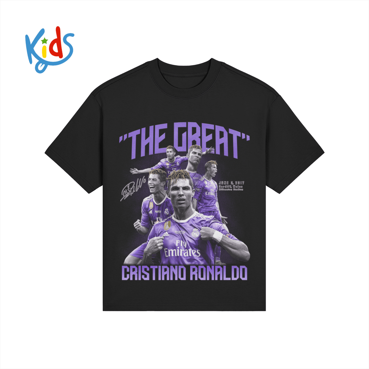 Cristiano Ronaldo Real Madrid Kids Tee product photo