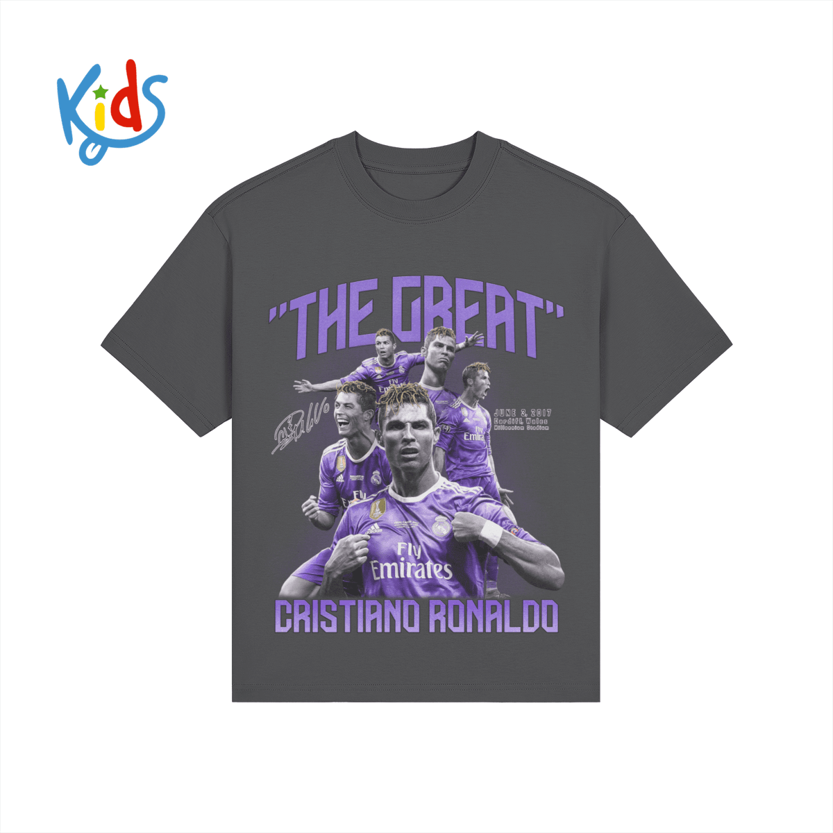 Cristiano Ronaldo Real Madrid Kids Tee product photo
