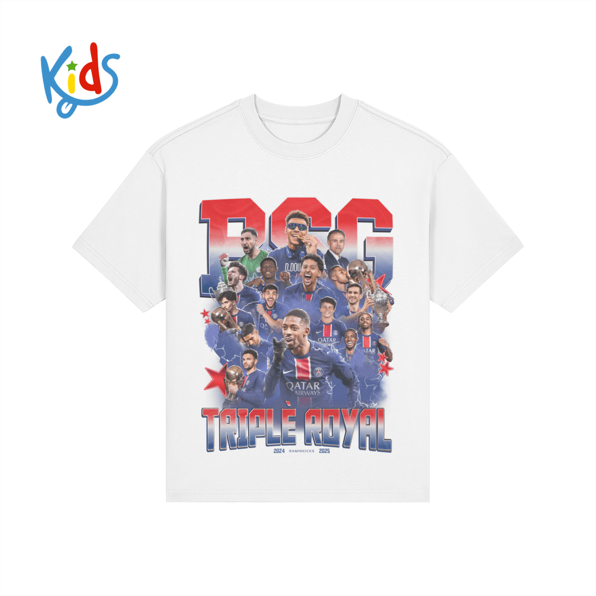 White PSG (2025) "KIDS" product photo