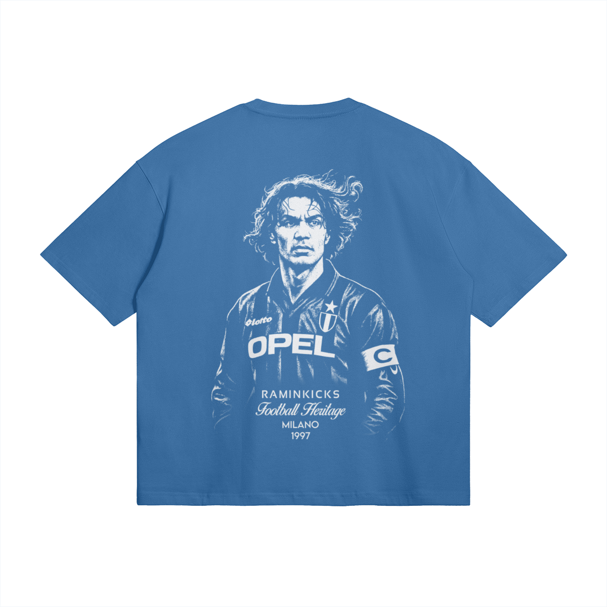 Blue FOOTBALL HERITAGE (MALDINI) "T-SHIRT" product photo - Back View