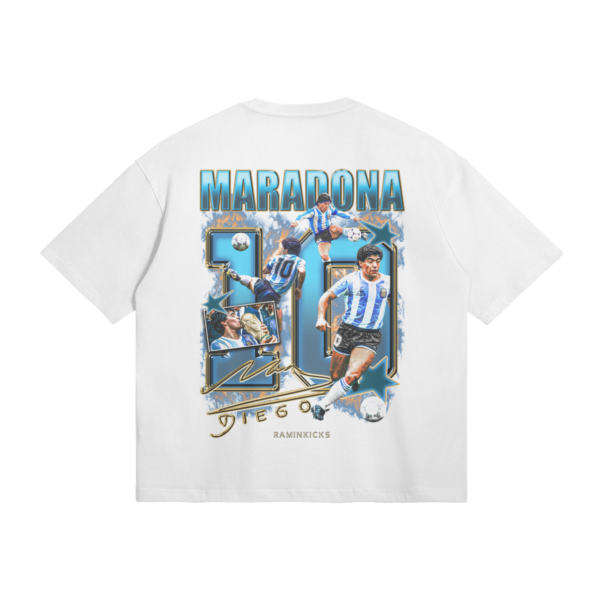 Diego Maradona T-Shirt product photo - Back View