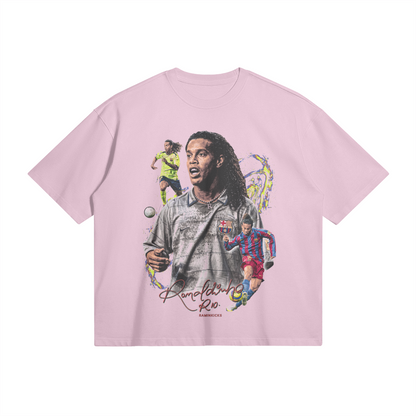 Ronaldinho R10 T-Shirt in Pink - Front View